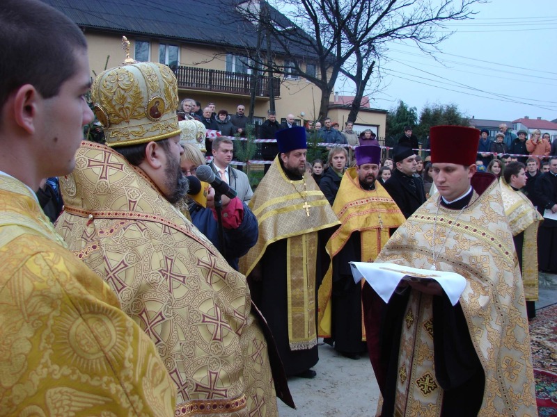 Wmurowanie i poświecenia kamienia węgielnego w Biłgoraju