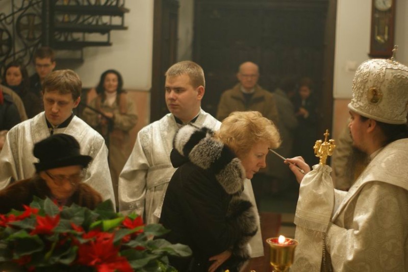 Noworoczny molebień w wolskiej świątyni