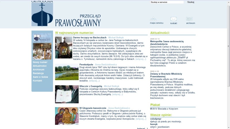 Nowa strona "Przeglądu Prawosławnego"