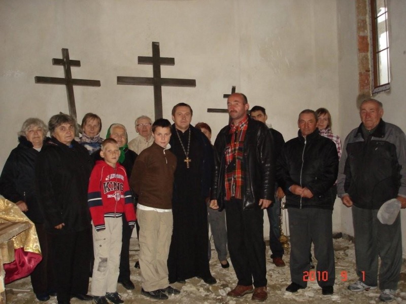 Krzyże na nowej cerkwi