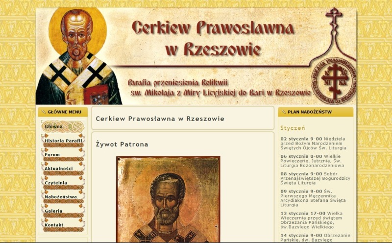 Nowa strona parafii w Rzeszowie