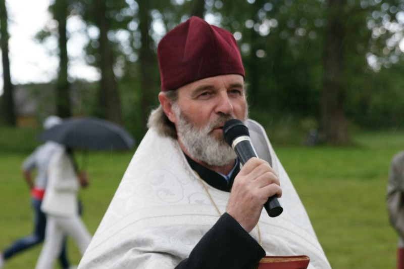 Poświęcenie krzyża w Zbuczu