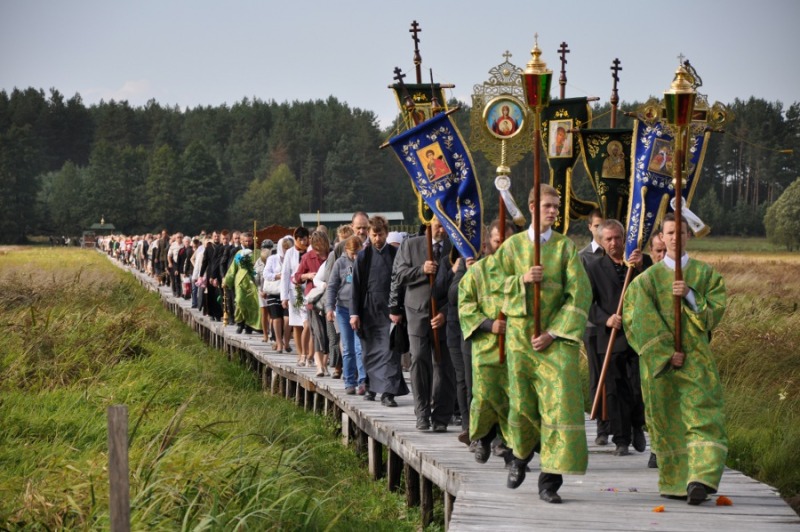 Uroczystości w skicie w Odrynkach