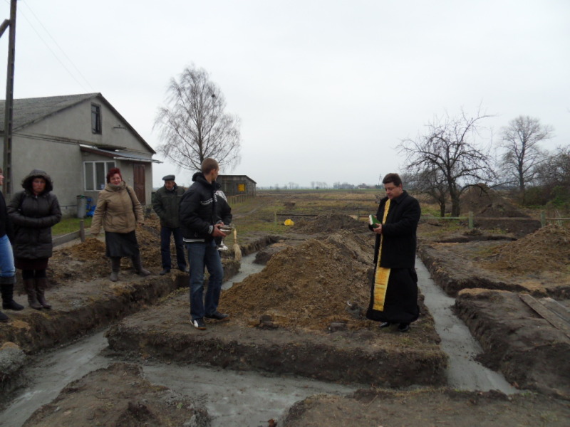 Poświęcenie kamienia węgielnego w Nosowie