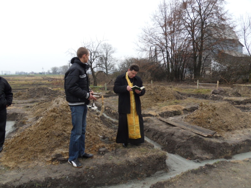 Poświęcenie kamienia węgielnego w Nosowie
