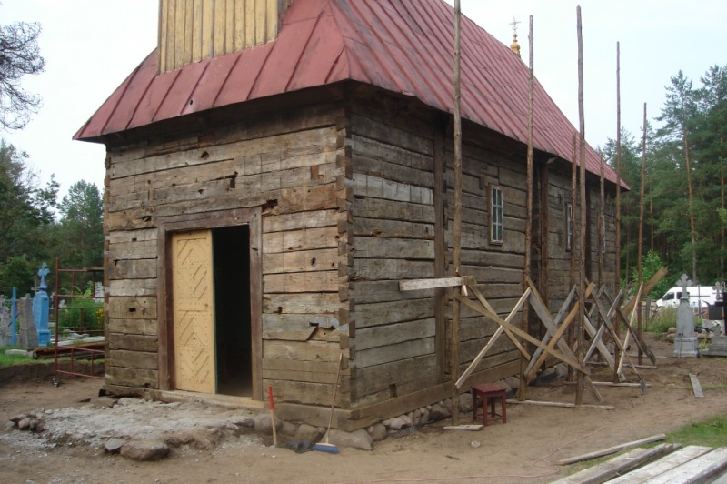Remont cerkwi w Czyżach