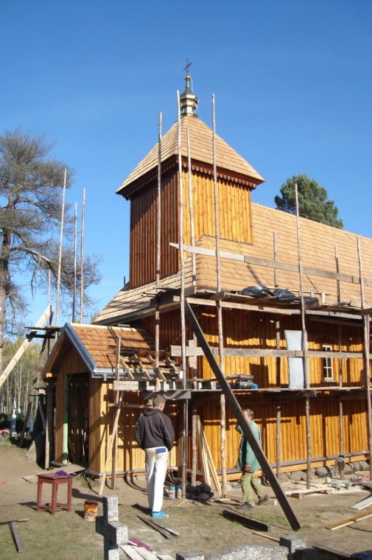 Remont cerkwi w Czyżach