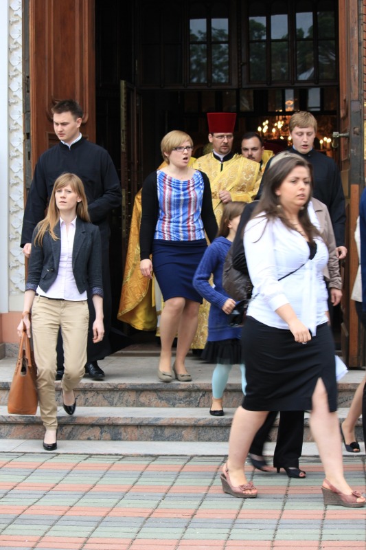 Poświęcenie polichromii w piotrkowskiej cerkwi