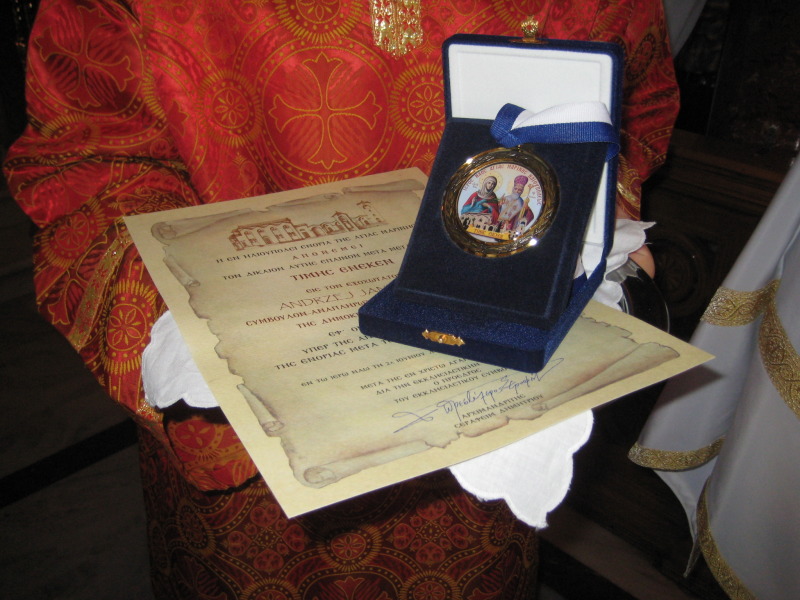Przywitanie polskiego ambasadora w Atenach