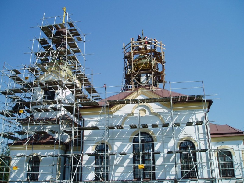 Poświęcenie krzyża w Andryjankach