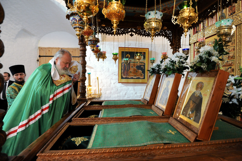 Patriarcha Cyryl na Sołowkach