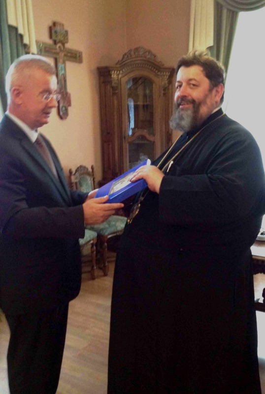 Spotkanie arcybiskupa Abla z konsulem generalnym RP we Lwowie