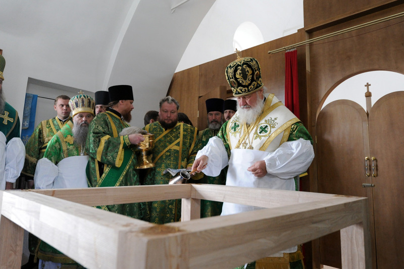 Patriarcha Cyryl na Sołowkach