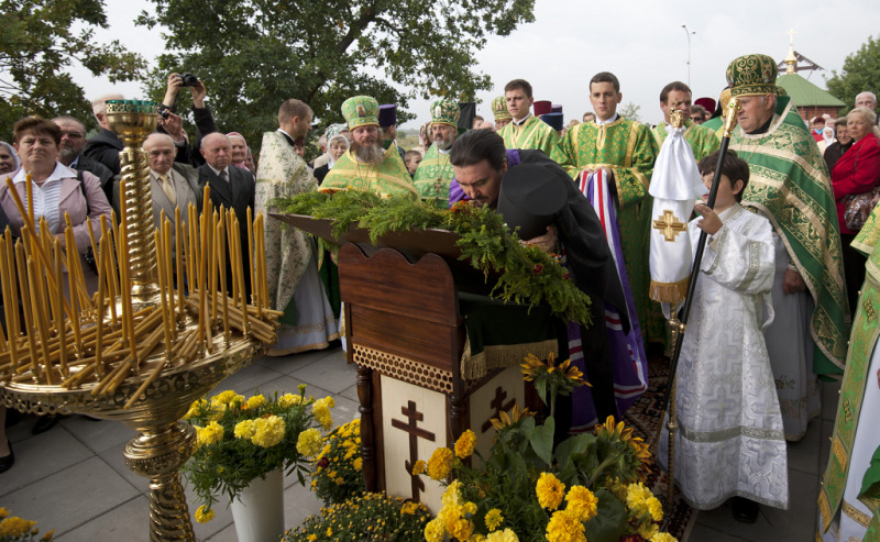 Uroczystości w skicie w Odrynkach