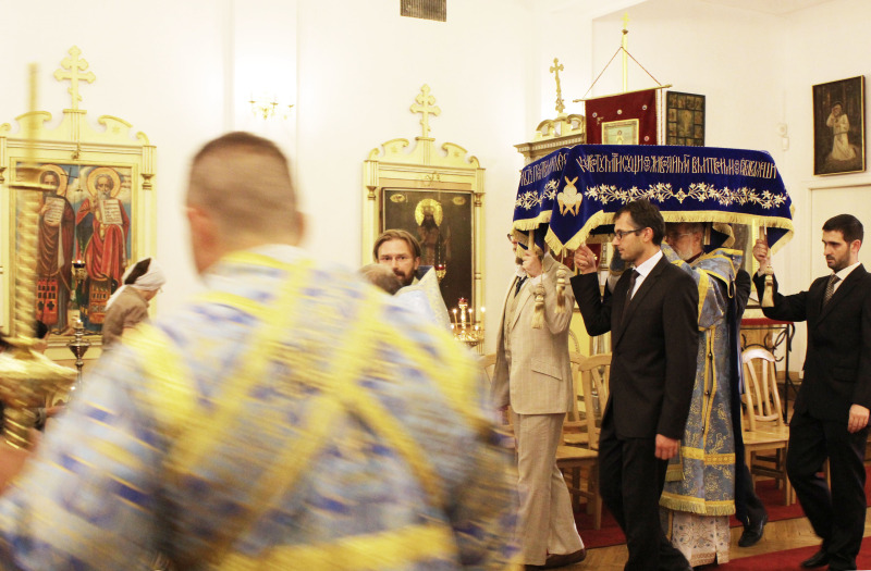 Święto Zaśnięcia Bogurodzicy w krakowskiej cerkwi