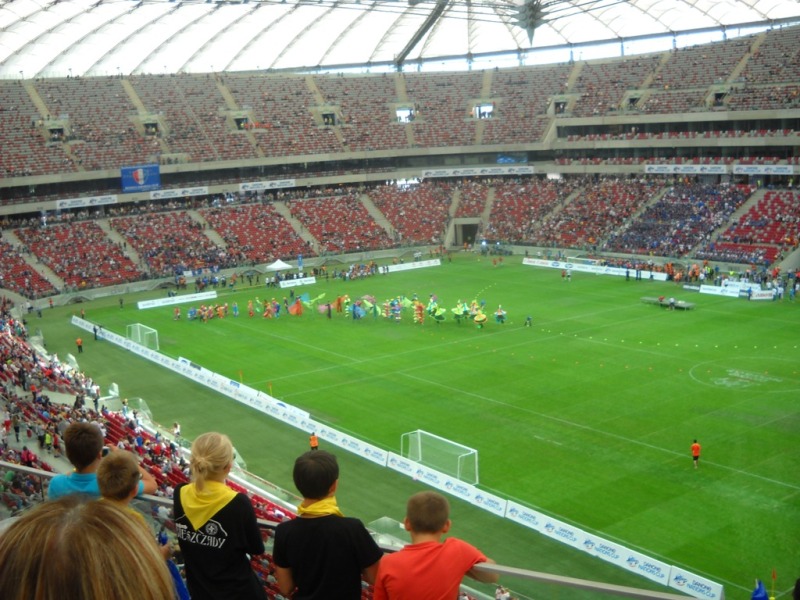 Dzieci z Eleos na Stadionie Narodowym w Warszawie