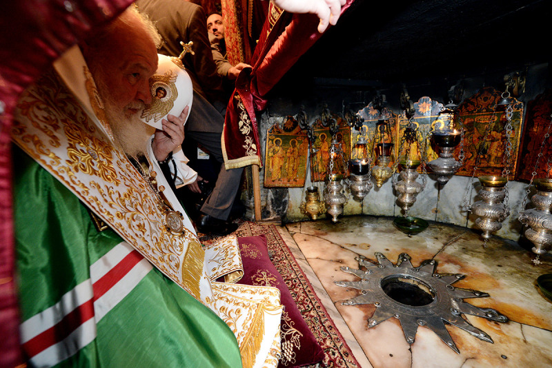 Patriarcha Cyryl w Ziemi Świętej