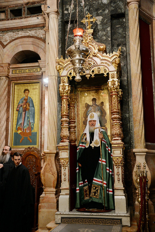 Patriarcha Cyryl w Ziemi Świętej