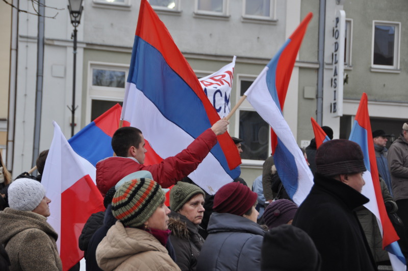 Wiec „Za serbskie Kosowo” w Białymstoku