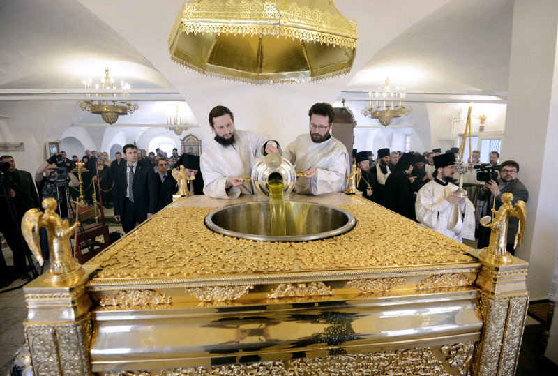 Moskwa: obrzęd przygotowania świętego mira