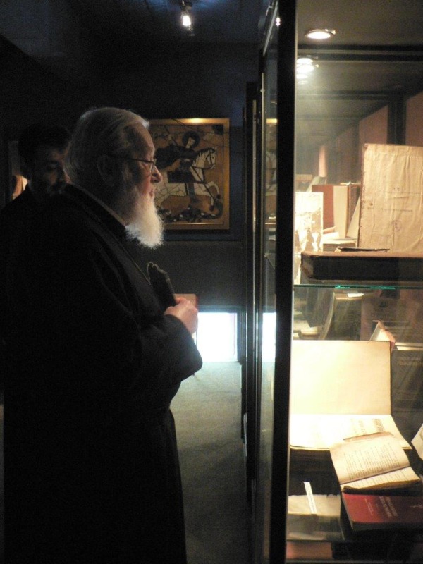 Metropolita Kallistos w kaplicy św. Grzegorza