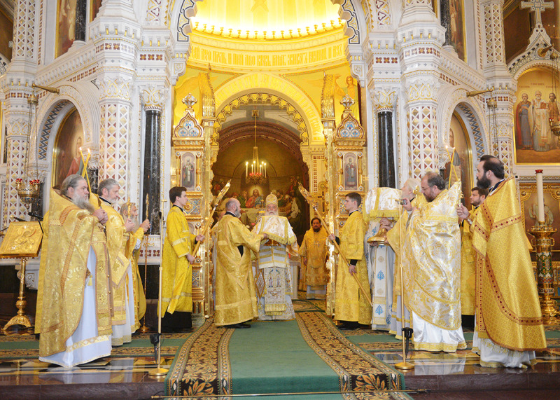 Panprawosławna Boska Liturgia w Moskwie na 1025-lecie chrztu Rusi