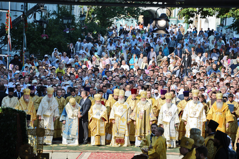Panprawosławna Boska Liturgia w Kijowie z okazji 1025-lecia chrztu Rusi
