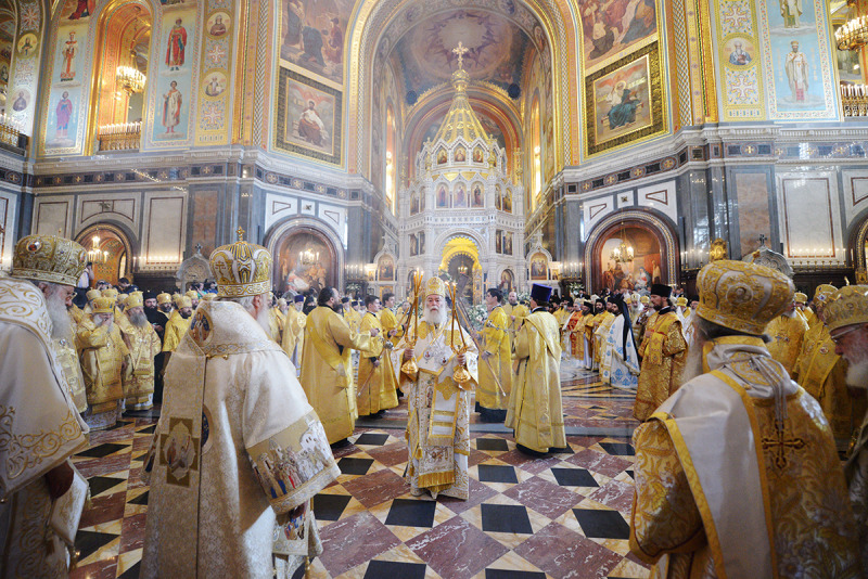 Panprawosławna Boska Liturgia w Moskwie na 1025-lecie chrztu Rusi