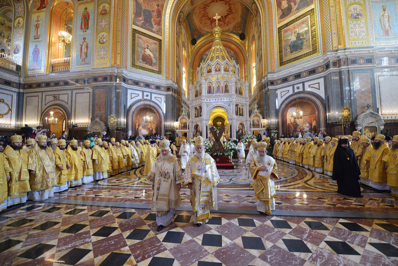Panprawosławna Boska Liturgia w Moskwie na 1025-lecie chrztu Rusi