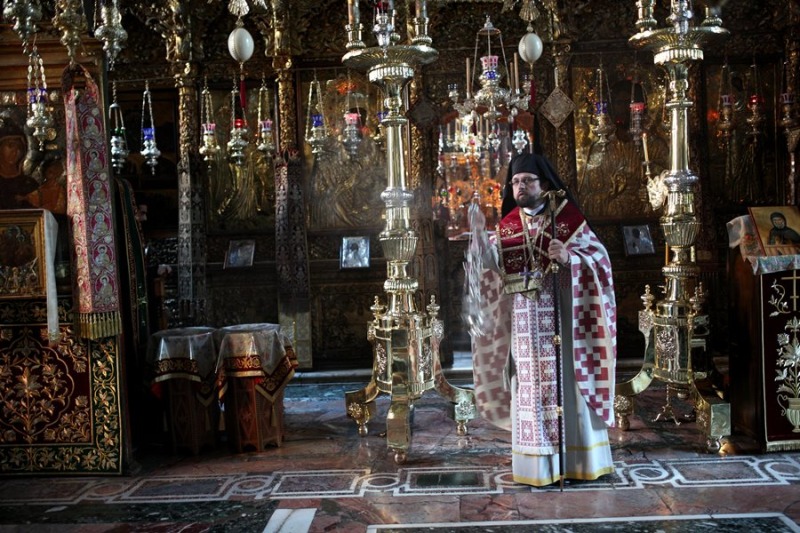 Liturgia w monasterze Watopedi