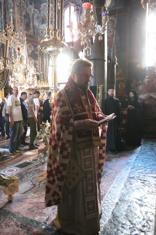 Liturgia w monasterze Watopedi