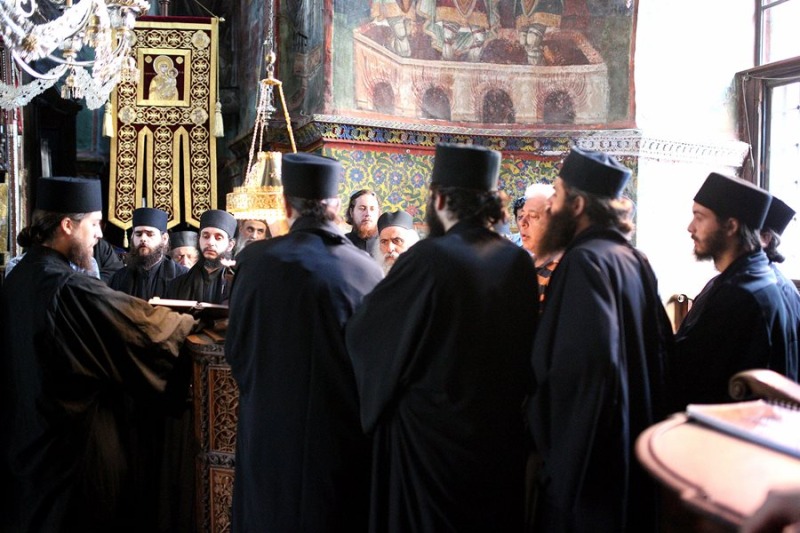 Liturgia w monasterze Watopedi