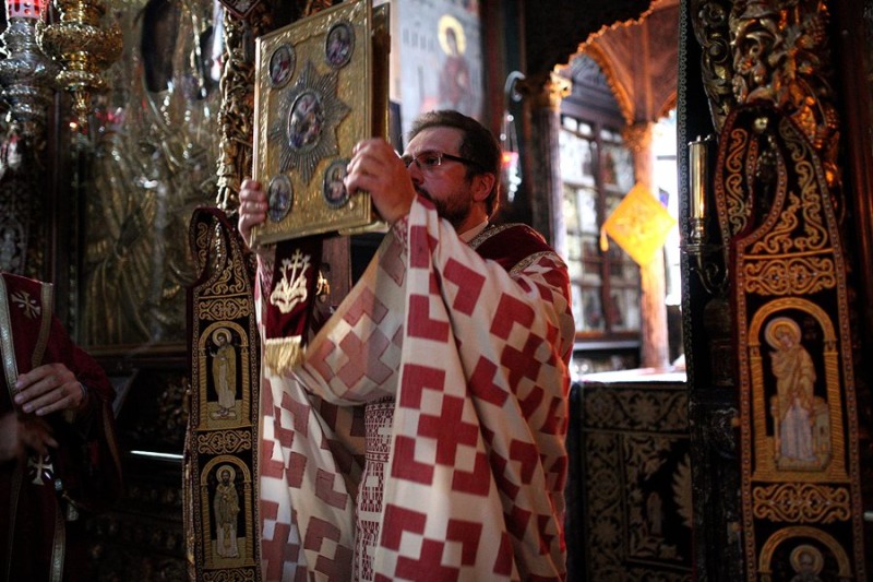 Liturgia w monasterze Watopedi