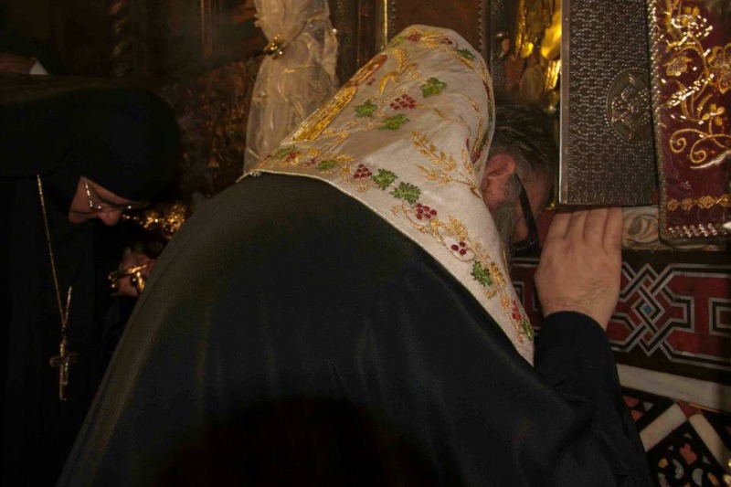 Patriarcha Antiochii Jan X w monasterze Sajdnaja