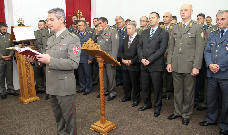 Poświęcono kaplicę sztabu generalnego Serbskiego Wojska