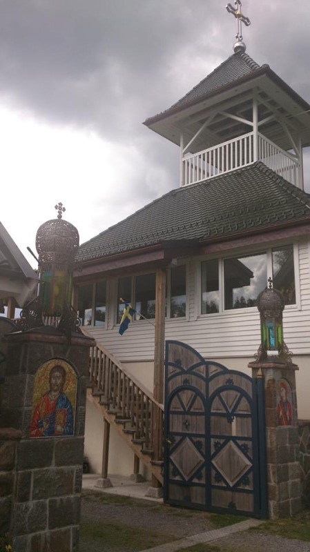 Uroczystości w serbskim monasterze Örkelljunga (Szwecja)