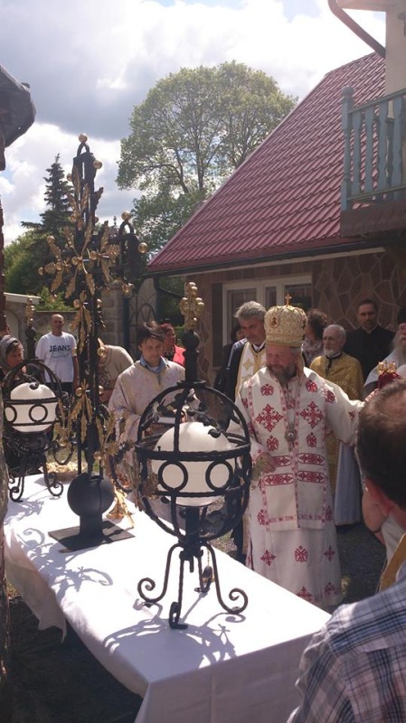 Uroczystości w serbskim monasterze Örkelljunga (Szwecja)