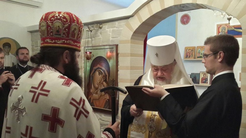 Wizyta metropolity Sawy w Monasterze w Sakach
