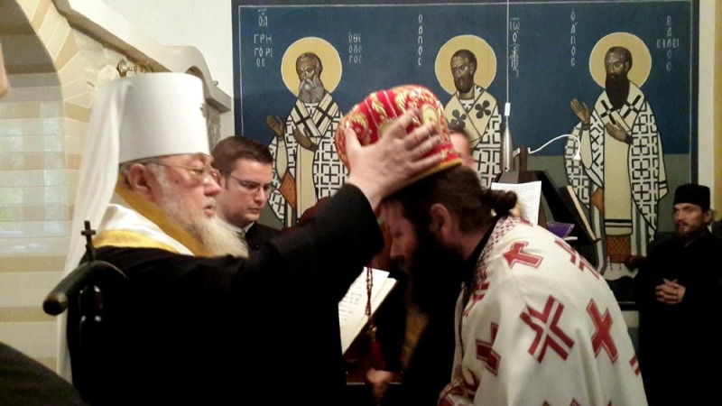 Wizyta metropolity Sawy w Monasterze w Sakach