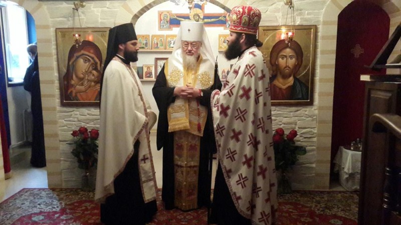 Wizyta metropolity Sawy w Monasterze w Sakach