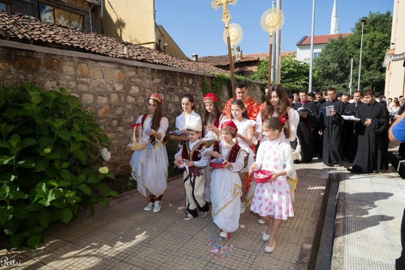 Poświęcenie jedynej cerkwi w Szkodrze (Albania)