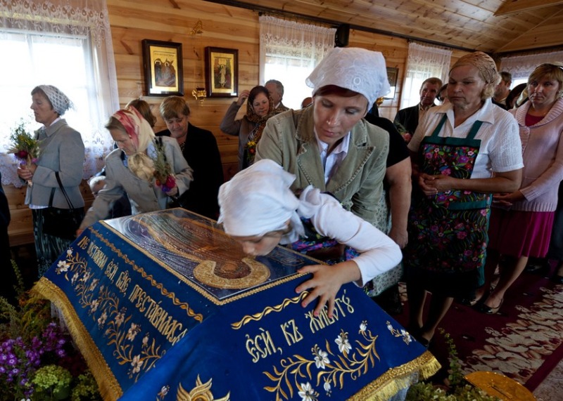 Uspienije w cerkwi pw. Opieki Matki Bożej w Skicie w Odrynkach