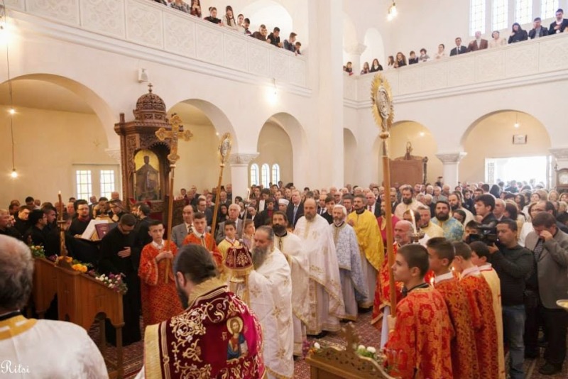 Wyświęcenie nowej katedry w Beracie (Albania)