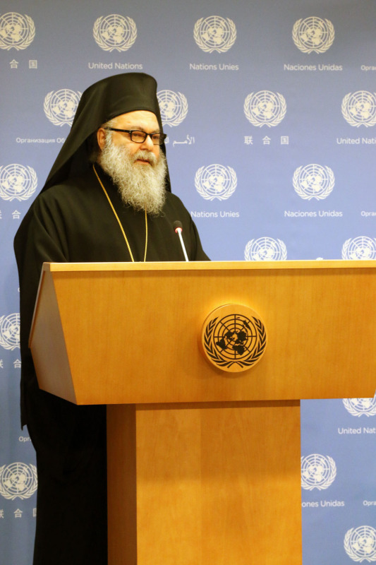 Patriarcha antiocheński Jan X w siedzibie ONZ