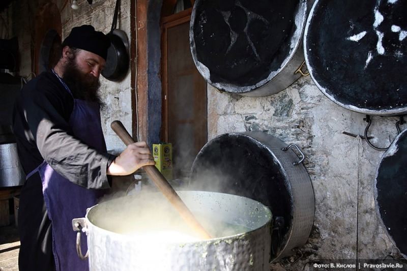 Monasterskie prace na Athosie