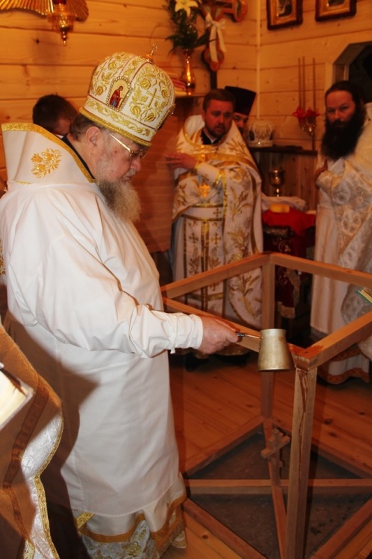 Poświęcenie odnowionej cerkwi w Opace Dużej
