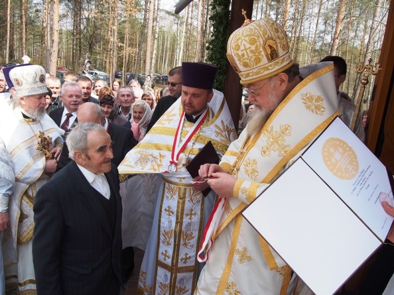 Poświęcenie odnowionej cerkwi w Opace Dużej