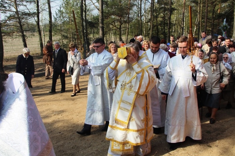 Poświęcenie odnowionej cerkwi w Opace Dużej