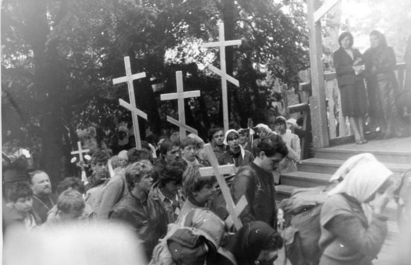 Wspomnienie I Pieszej Pielgrzymki z Białegostoku na Świętą Górę Grabarkę