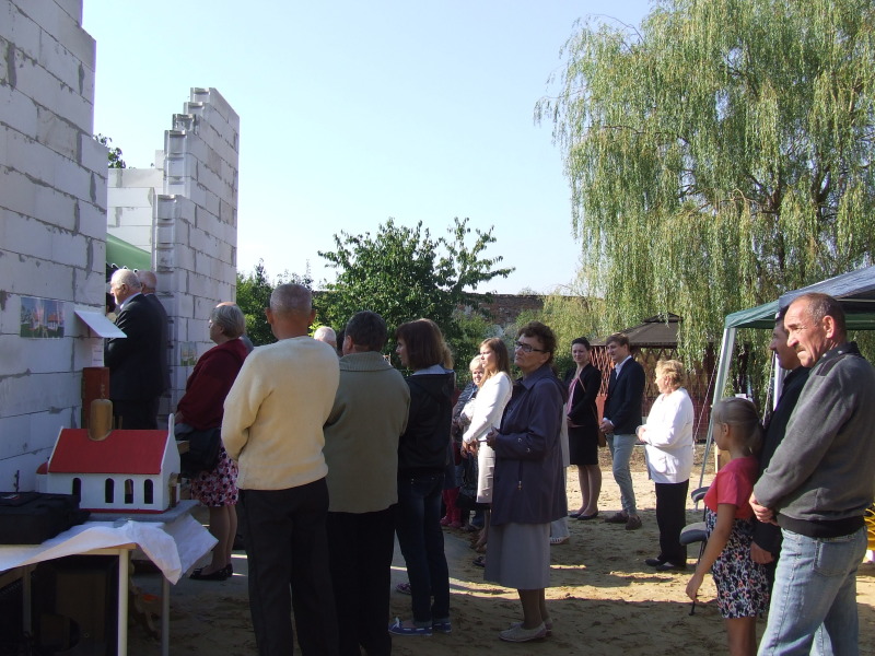 Poświęcenie kamienia węgielnego w Samborzu
